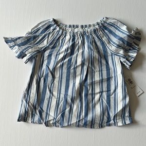Old Navy girls ruffle sleeve top